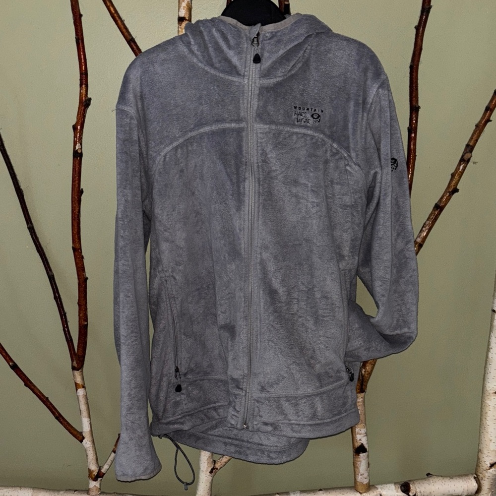Mountain Hardwear Soft fleece Gray Full-Zip Hoodie